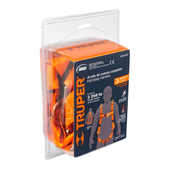 Arne de cuerpo completo 3 anillos rescate 14433 Truper