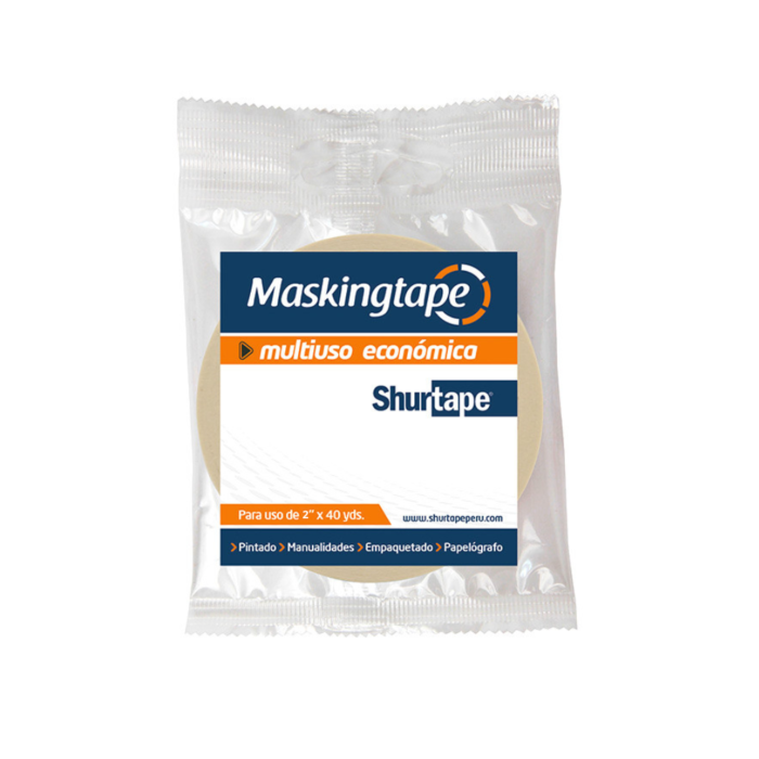 Cinta masking tape multiuso 2" x 40 yds Shurtape