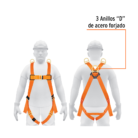 Arne de cuerpo completo 3 anillos rescate 14433 Truper