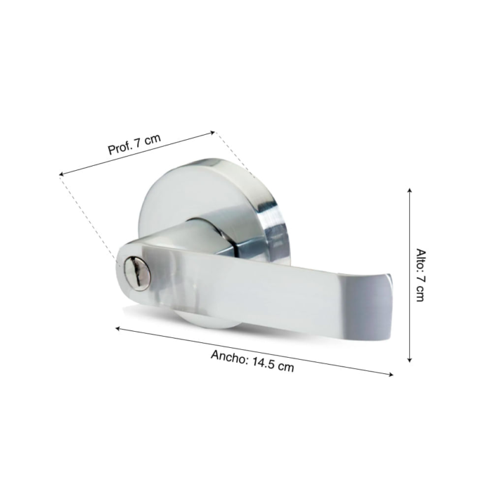 Cerradura para dormitorio de acero inoxidable allegra Cantol