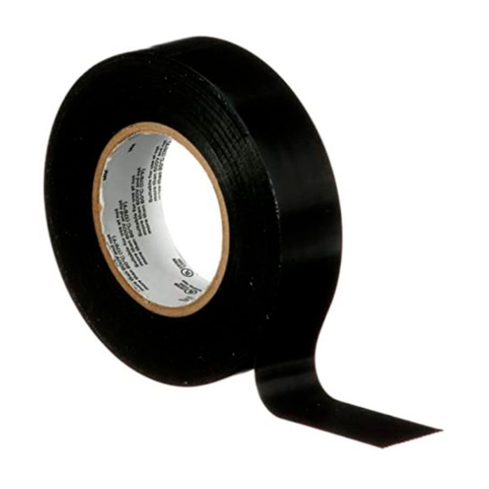 Cinta aislante vinílica Temflex 165 de 3/4" x 18mts negro 3M