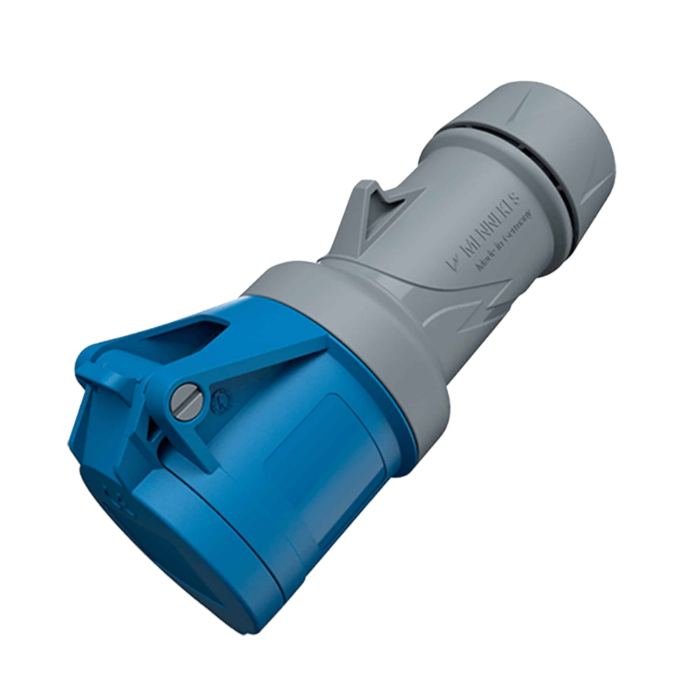 Toma aéreo 16AMP azul 2P+T 250V IP44 powertop 3402 Mennekes