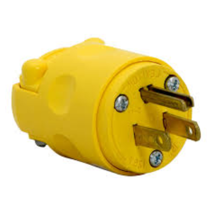 Enchufe 15AMP 2P+T amarillo 515PV - Leviton