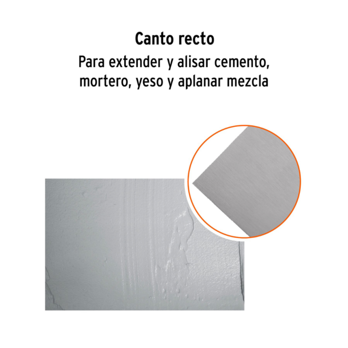 Plancha lisa para empaste 11" x 5" 15412 Truper