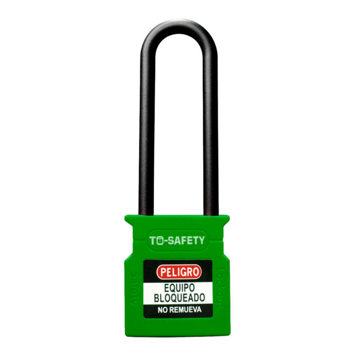 Candado con arco plástico 76mm verde TS-WCP76P-GRN To Safety