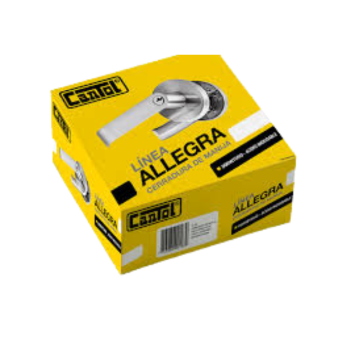 Cerradura para dormitorio de acero inoxidable allegra Cantol