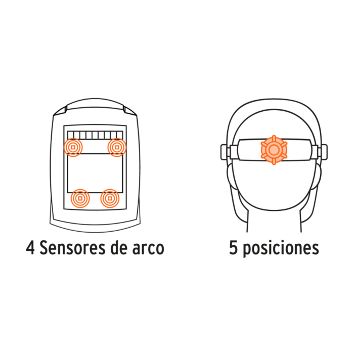 Careta electrónica profesional para soldar 102228 Truper
