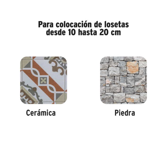 Plancha dentada para empaste 11" x 5" 15413 Truper.