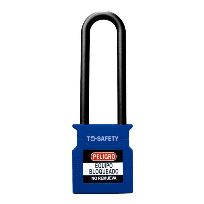 Candado con arco plástico 76mm azul TS-WCP76P-DBL To Safety