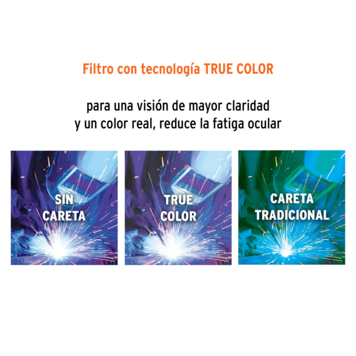 Careta electrónica profesional para soldar 102228 Truper