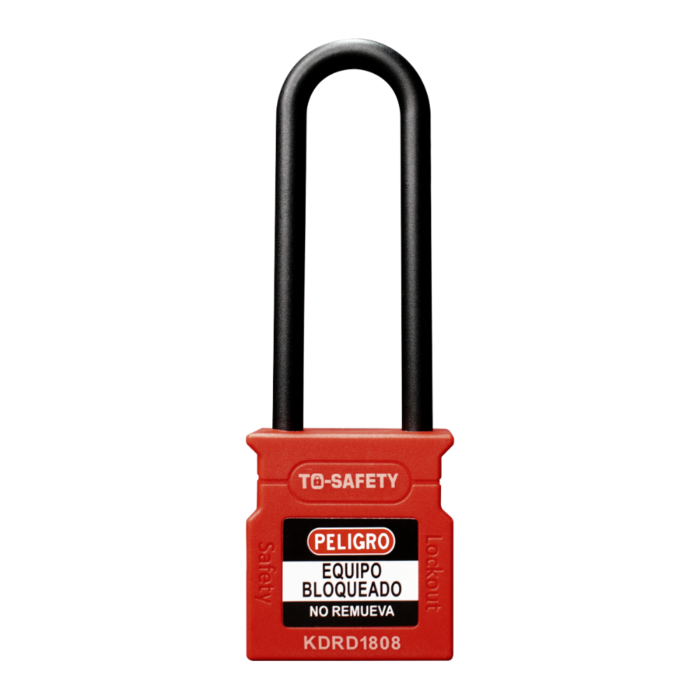 Candado con arco plástico 76mm rojo TS-WCP76P-RED To Safety