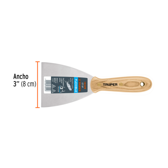 Espátula flexible de 3" 14449 Truper